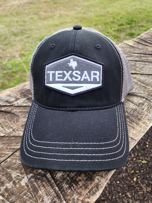 Black and Charcoal R111 Hat