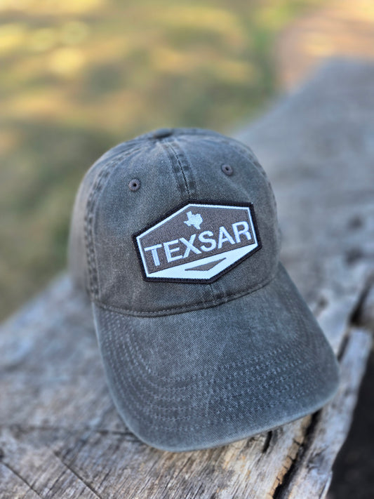 Vintage Black TEXSAR Hat