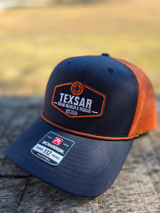 Navy and Orange (Rope Hat)